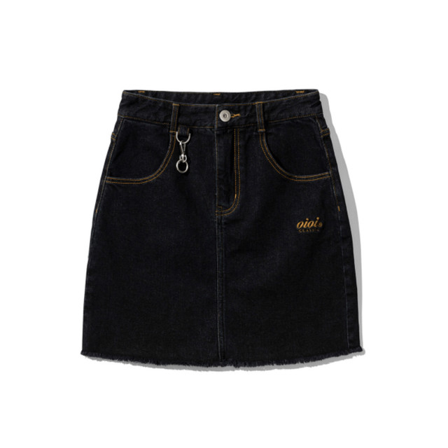 5252 By Oioi Denim Mini Skirt Black 正規品 韓国ブランド 韓国ファッション 韓国代行 韓国通販 スカート Bonz 韓国 ブランド 正規品のみ