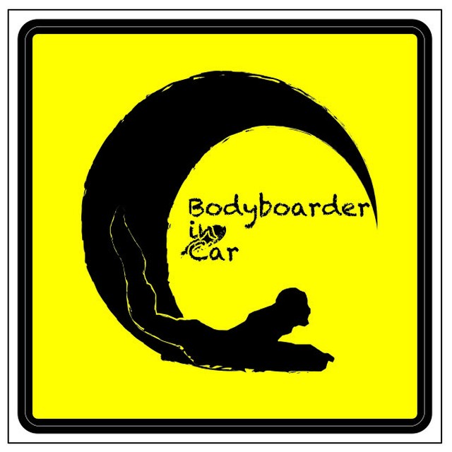 ピクトグラムシール Bodyboader In Car トラディショナル イラスト