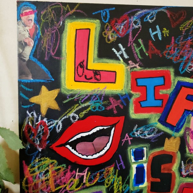 Art イラスト Life Is Comedy 名言 格言 イラストボード Chika Shinoda Official Web Shop