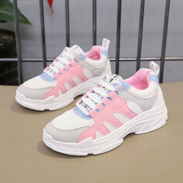 ダッドスニーカー 厚底 メッシュ 韓国ファッション レディース スニーカー ダッドシューズ シューズ ボリュームスニーカー 厚底スニーカー スポーツ カジュアル 通気性 かわいい 歩きやすい Chiko チコ プチプラレディースファッション通販 韓国