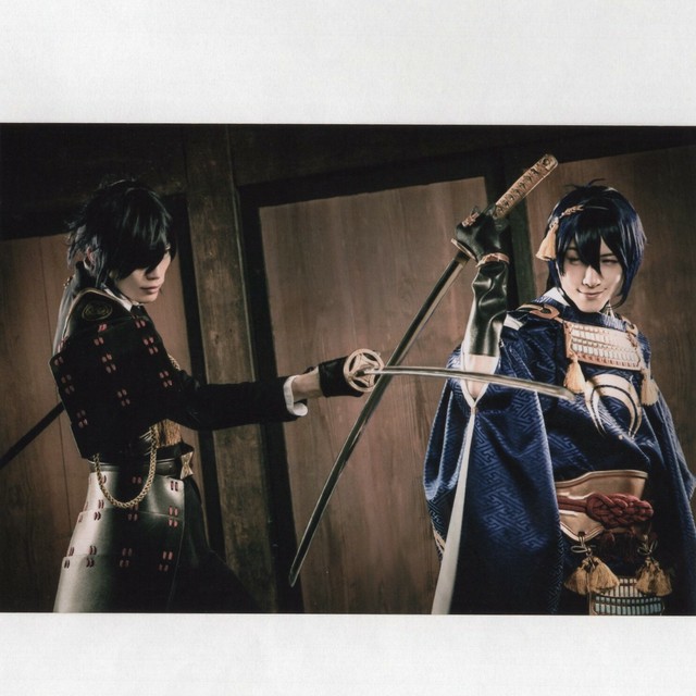 三日月宗近 鈴木拡樹 燭台切光忠 東啓介 トレーディングブロマイド 舞台 刀剣乱舞 義伝 暁の独眼竜 Mangamichi