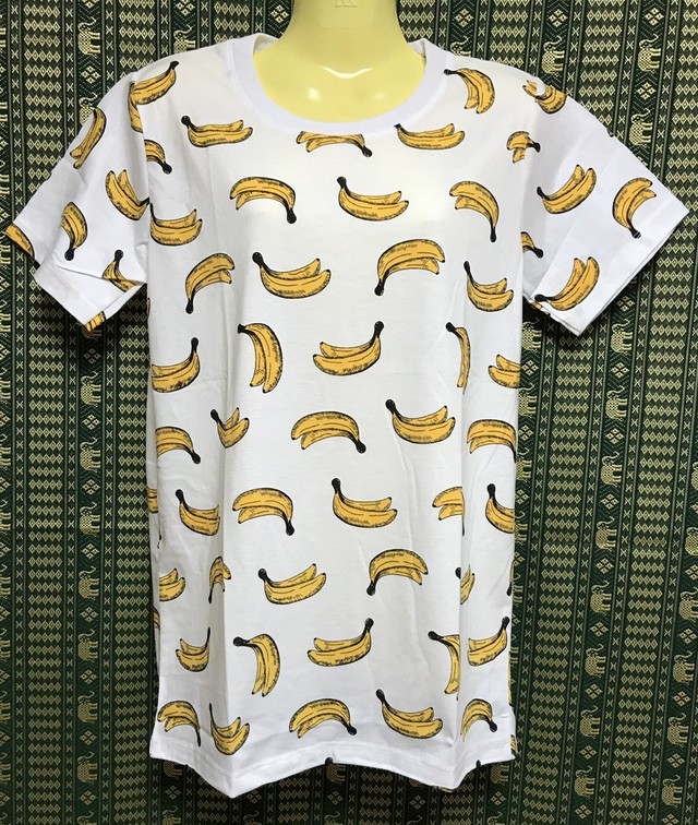 バナナがいっぱい可愛い南国tシャツ Smile Asia
