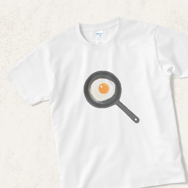 目玉焼きのtシャツ フライパン付き 絵描きのraddieyのお店