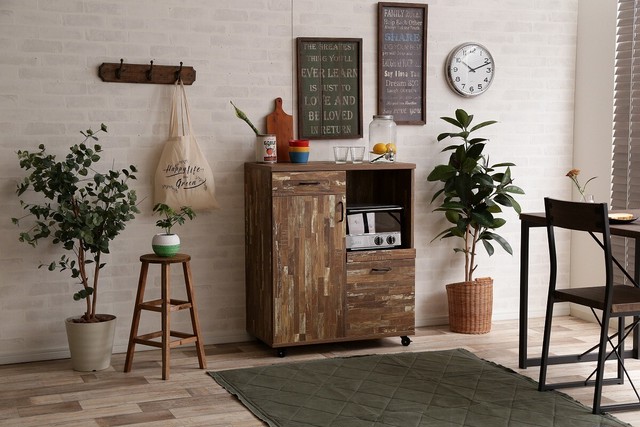 CAVA Kitchen Cabinet 800 / 西海岸ヴィンテージスタイル カヴァ キッチンキャビネット 800