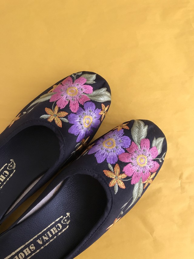台湾 刺繍 チャイナシューズ スリッパタイプ Piece Online Shop