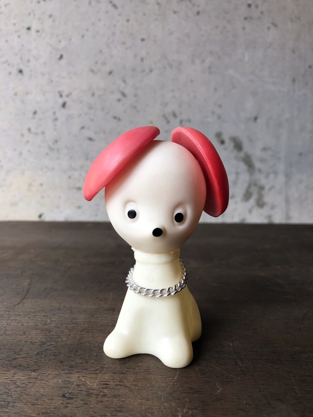 昭和レトロ ソフビ人形 フジサワ製薬 チオクタンs 犬 キャラクター ファンシー雑貨 企業物 ノベルティ Choice