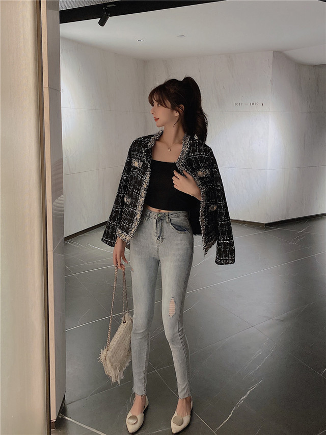 ツイードジャケット レディース アウター ジャケット 冬 春 ツイード ノーカラージャケット 大人可愛い こなれ感 きれいめ エレガント ブラック ホワイト ウッディーベース1号店