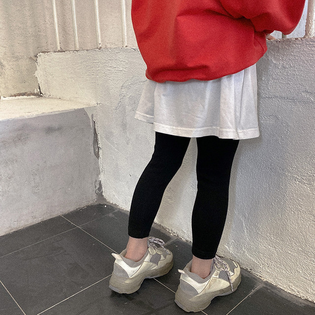 女の子 レギンス付き スカート レギンス 春 秋 80ー150cm 2色 Dyh海外子供用品