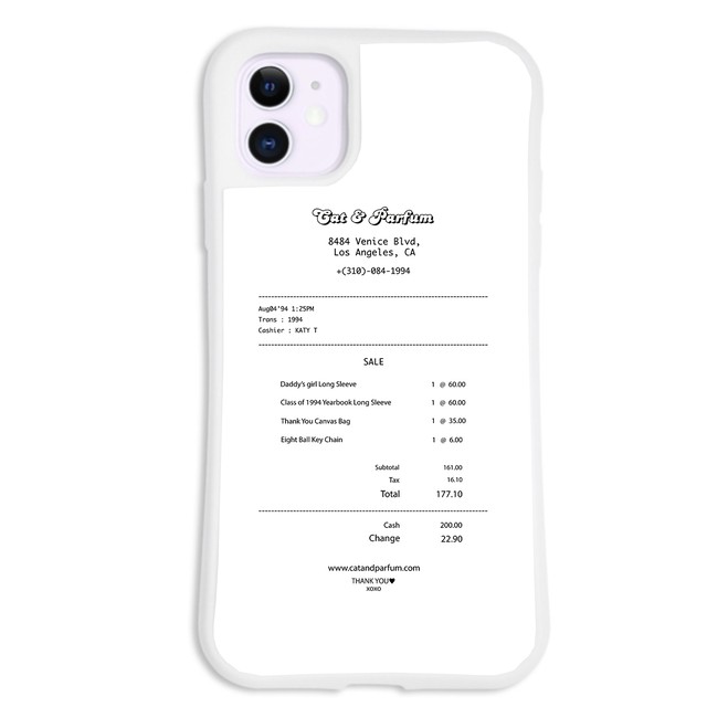 【Cat & Parfum】Shop Receipt iPhone Case