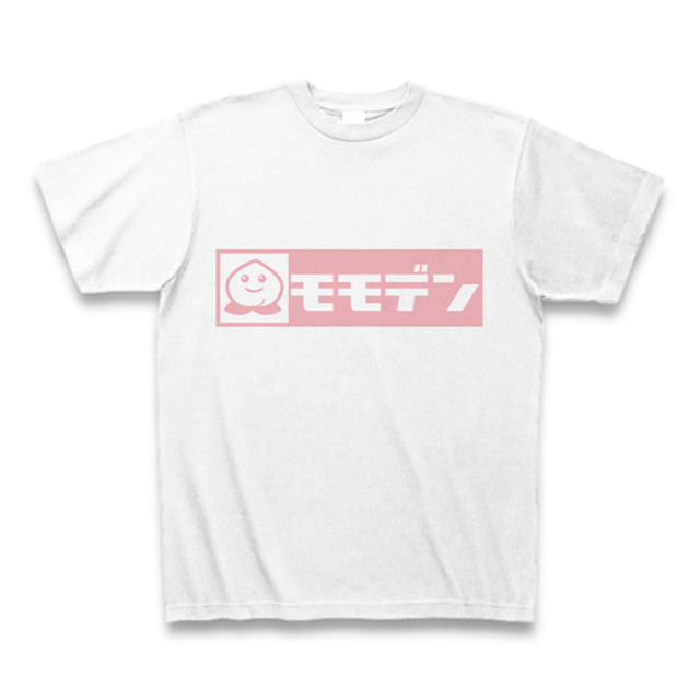 モモデンtシャツ 白 薄いピンクロゴ Vol 2 Momoko