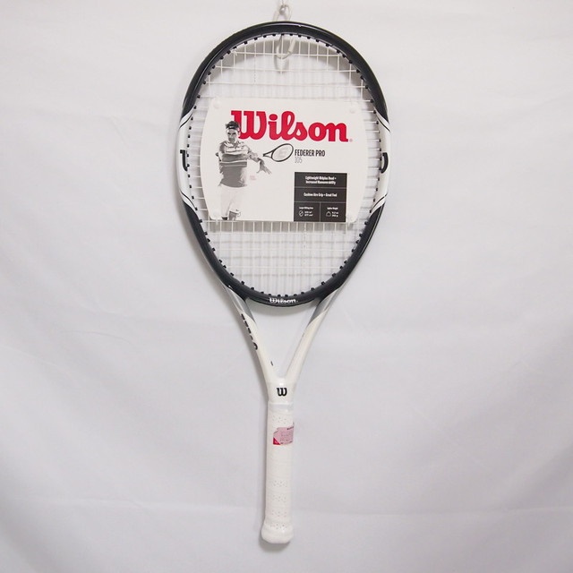 未使用品 G2サイズ ガット張上げ済み 硬式テニス ラケット Wilson ウィルソン フェデラープロ 105 初心者向け 新入部員 Wrt スポーツウェア シューズの古着屋 リサイクルスポーツ