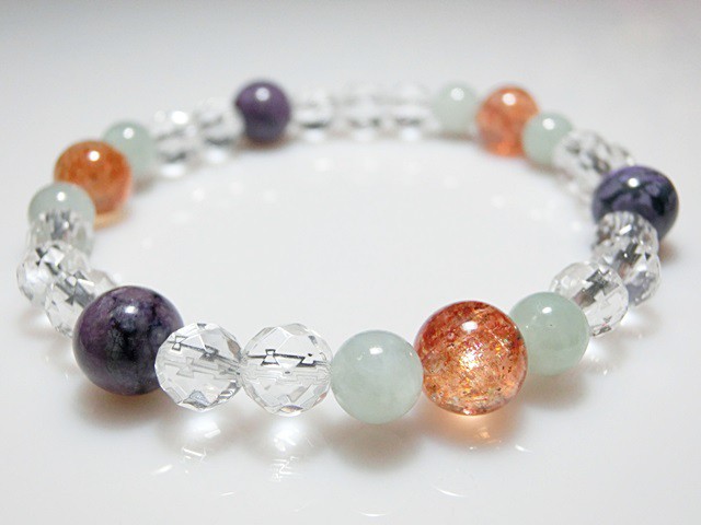 恋愛運 同性愛 尊敬される関係の中に 穏やかで晴れやかさをもたらす人との絆 同性愛者の恋愛成就のお守りブレスレット 内周約16cm T0322 16 Ainami