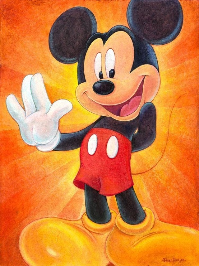 ミッキーマウス ディズニー絵画 ポスター
