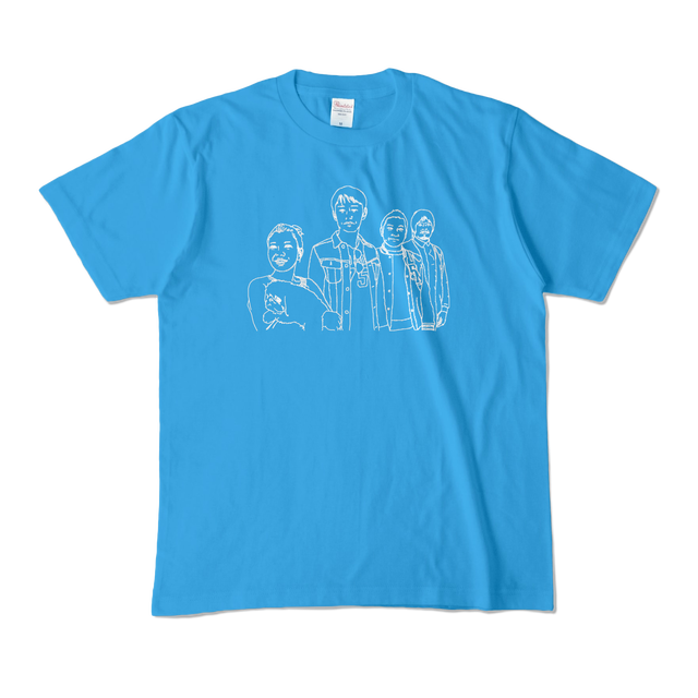 The Baum メンバーイラストカラーtシャツ 色 ターコイズ オリーブ 杢グレー The Baum Store