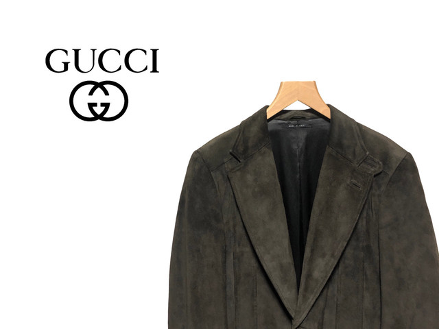 Gucci スウェード テーラードジャケット グッチ レザー トムフォード スーツ Sirchive