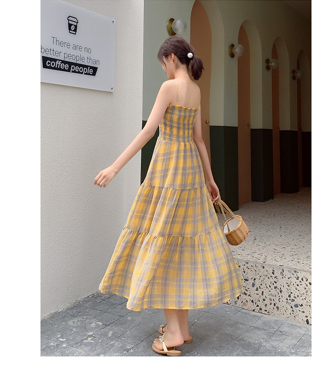 オフショル レトロワンピース ロング丈 キャミソール ノースリーブ ミモレ丈 シフォン スリム ハイウエスト 夏 お出かけ リゾート T724 Bshop