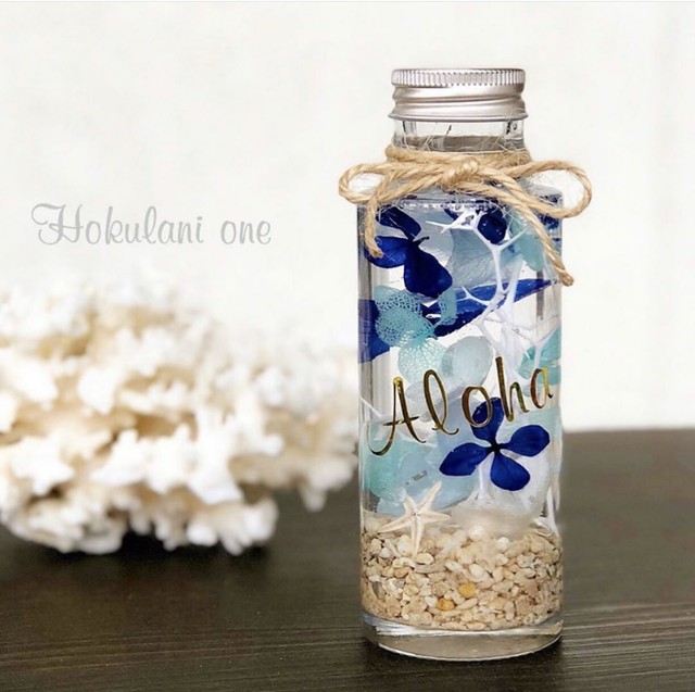 Alohaハーバリウムキット オイルなし Hokulani One Alohaハーバリウムキット オイルなし Hokulani One