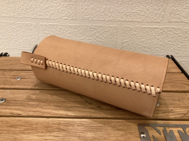 Cb缶サイズおしゃれカバー 革紐仕上げ Campstyle
