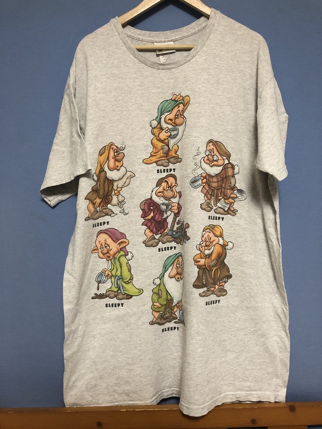 90 00s7人の小人眠り両面tシャツ Riddle Clothing