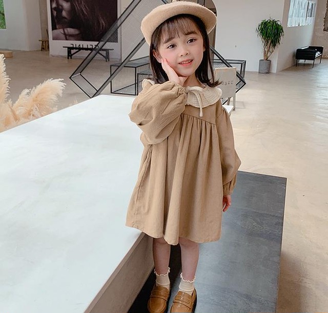 キッズ ワンピース トップス 韓国子供服 女の子 2色 Syanu Shop子供服 韓国子供服 韓国ベビー服 キッズベビー