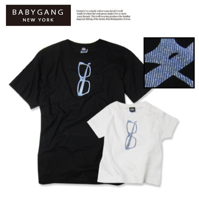 親子ペア Babygang デニムグラスｔシャツ 90cm Xxxl 親子ペアルック ペアルック ブランド おしゃれ シンプル 父の日プレゼント Ritzmart