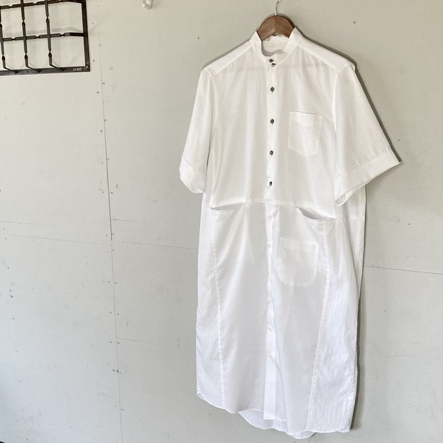Zozotte Remake Coat Dress S S リメイク コートワンピース 5分袖 ホワイト Aquet Shop