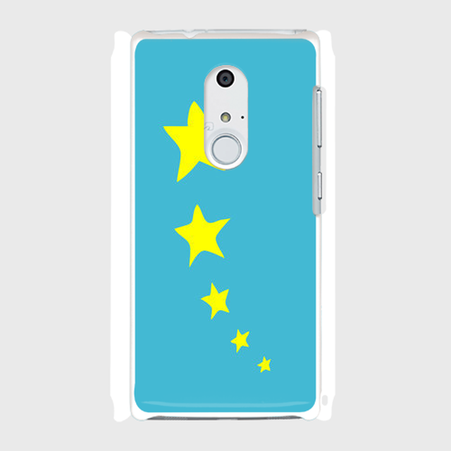 送料込み Arrows Nx F 01f ケース本体白 空と星 表面のみ印刷 Scb スマホケース部