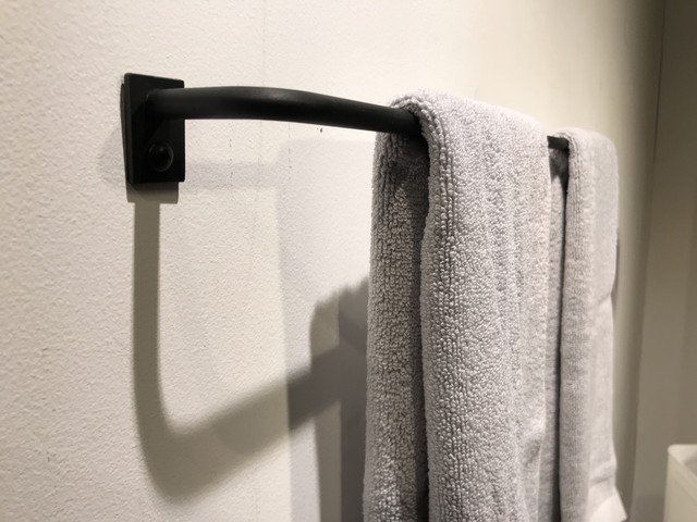 アイアンバー L60 タオルハンガー ランドリーバー 洋服掛け 多用途 インダストリアル C Raft