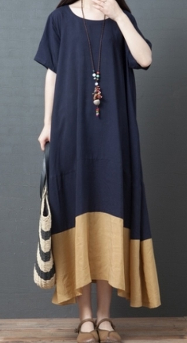 ゆったり ロングワンピース 大きいサイズもご用意 商品番号 168 Haru インポートショップ