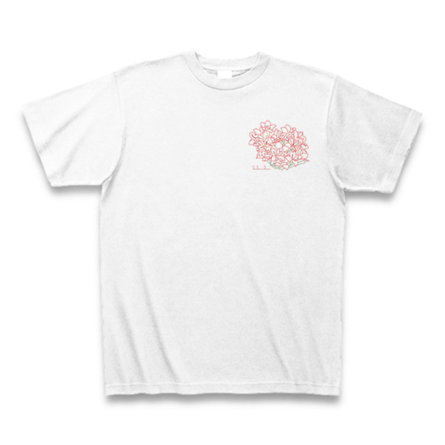 カランコエ フラワーイラストtシャツ ワンポイント Flowersite