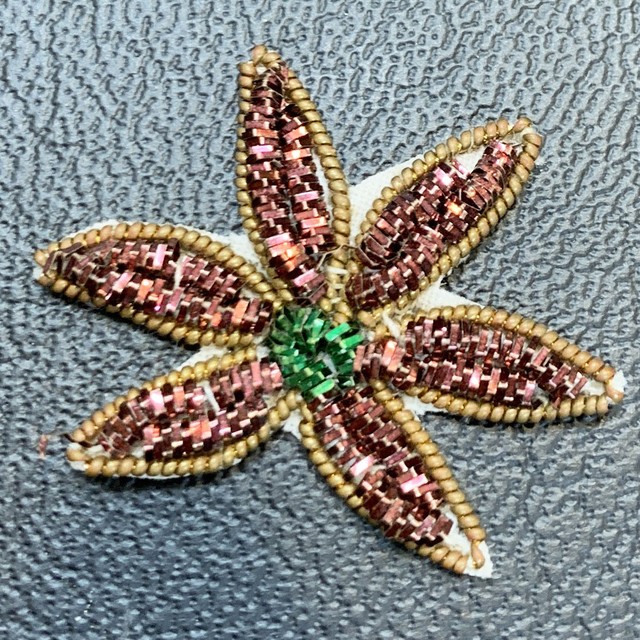 金モール刺繍ワッペン No.29(30年近く前にインドより輸入)