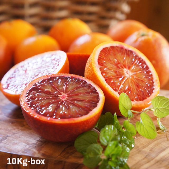 福岡県能古島産 芳醇な香りとジュシーな果汁が溢れる ブラッドオレンジ 2種約10k 4月中旬頃まで Vegelabo
