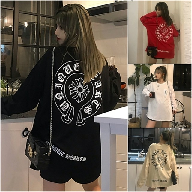 バックプリント 長袖tシャツ ロンt 長袖 オーバーサイズ コットン レディース カジュアル ビッグシルエット 可愛い メンズライク 体型カバー 10代 代 30代 40代 Xl L M 春 秋 Laff Store 会社情報 納期の確認をお願いします