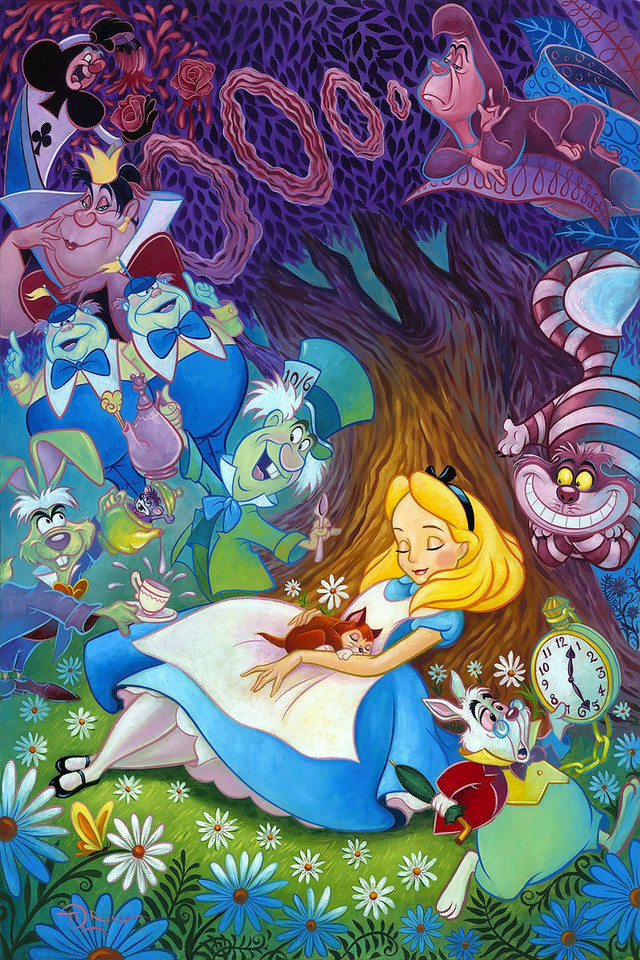ディズニー公認作家 ディズニー絵画 ポスター