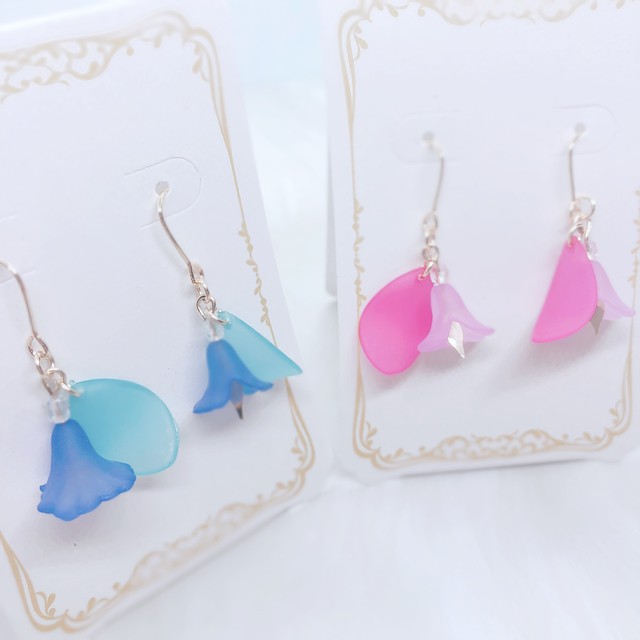 Lolipop Rainbow 砂糖菓子のようなお花のピアス Cclshop