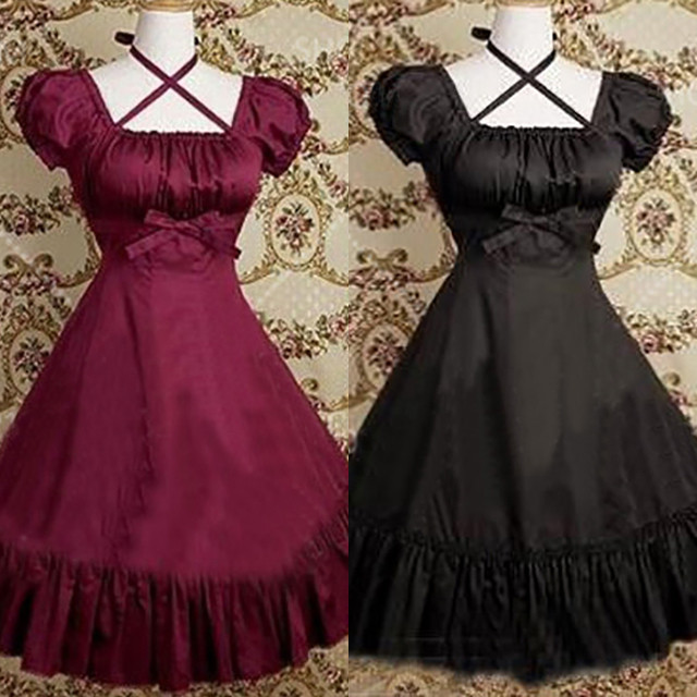 ゴスロリ 舞台 衣装 舞台衣装 ステージ ダンス パンクロリ ワンピース ロリータ ドレス 十字架 クロス バックル 黒 赤 Xl T001 Haln0276 胡蝶の夢 大きいサイズ専門店