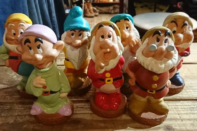 七人の小人 7体セット ソフビ フィギュア 70s Vintage 旅する古着屋