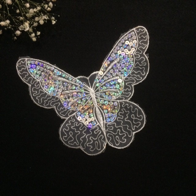 蝶のレースモチーフ ホワイト Tm Cp W 新体操 フィギュア チア レオタード 装飾 Twistortokyo