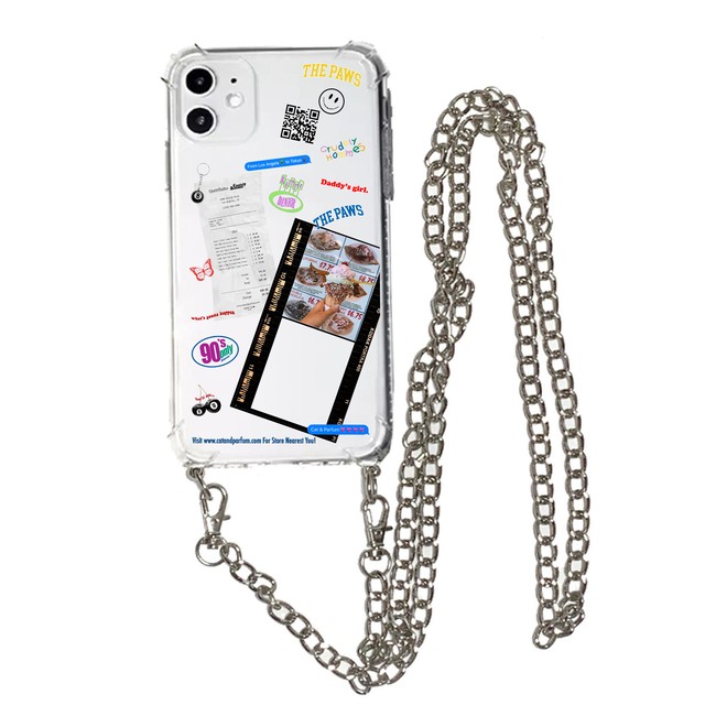 【Cat & Parfum / Crudely Hommes】Limited Collage Clear iPhone Case