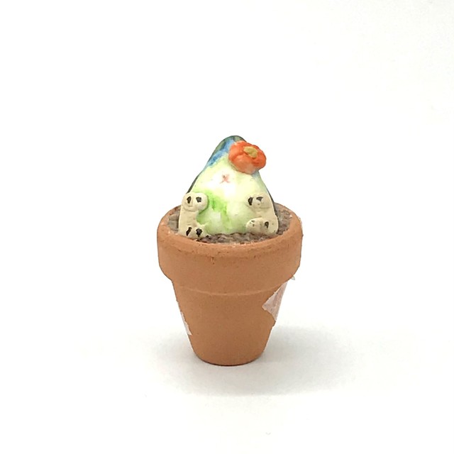 【きゃねこ】 鳥のお花屋さん②コザクラインコ(シーグリーン)