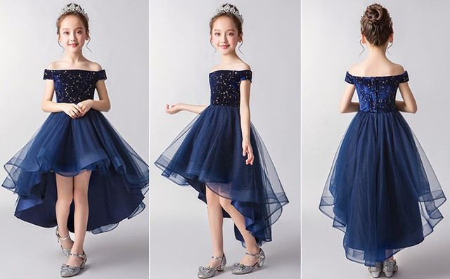 キッズ 子供服 女の子 ワンピース フォーマル 女の子 韓国 子供服 かっこいいパーティードレス パーティドレス 可愛い Jm4162 Dress No Sato