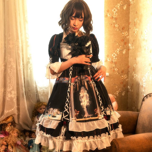 ロリータドレス ワンピース ゴスロリクラロリ ロリィタ Lolita お茶会 デート イベント 春 夏 秋 冬 Xxs Xs S M L Xl Xxl Xxxl 大きいサイズ ブラック 七分袖 Mintcat ロリータドレス ワンピース ゴスロリクラロリ ロリィタ Lolita お茶会 デート イベント 春 夏 秋 冬 Xxs Xs S M L Xl Xxl Xxxl 大きいサイズ ブラック 七分袖 Mintcat