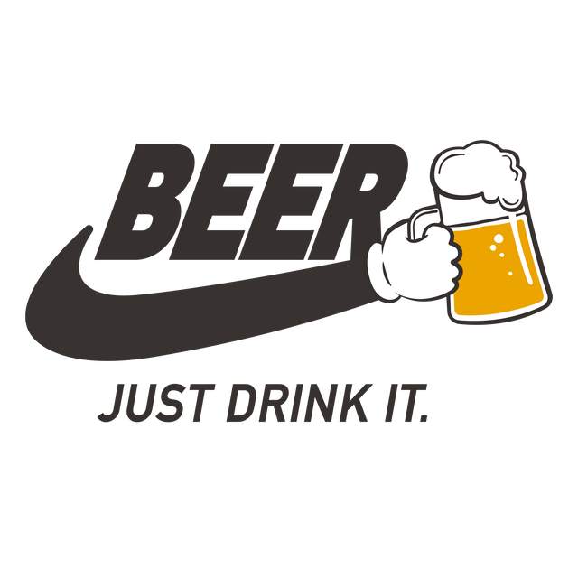Beer ビール Just Drink It Glaughin グラフィン パロディーtシャツ おもしろtシャツの販売