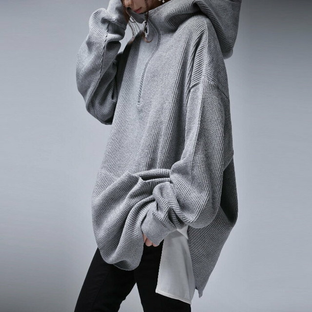 ラフなのにお洒落度増す 上質ワッフル生地たっぷり ワッフルパーカー トップス パーカー ワイド ゆったり ワッフル 綿 綿100 長袖 レディース 無地 アトラスオンライン