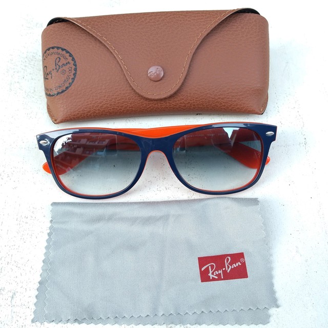 付属有 美品 レイバンray Ban ニューウェイファーラー New Wayfarer グラデーションレンズ セル サングラス Rb2132 7 3f 55 18 古着屋rainbowfield Since 06