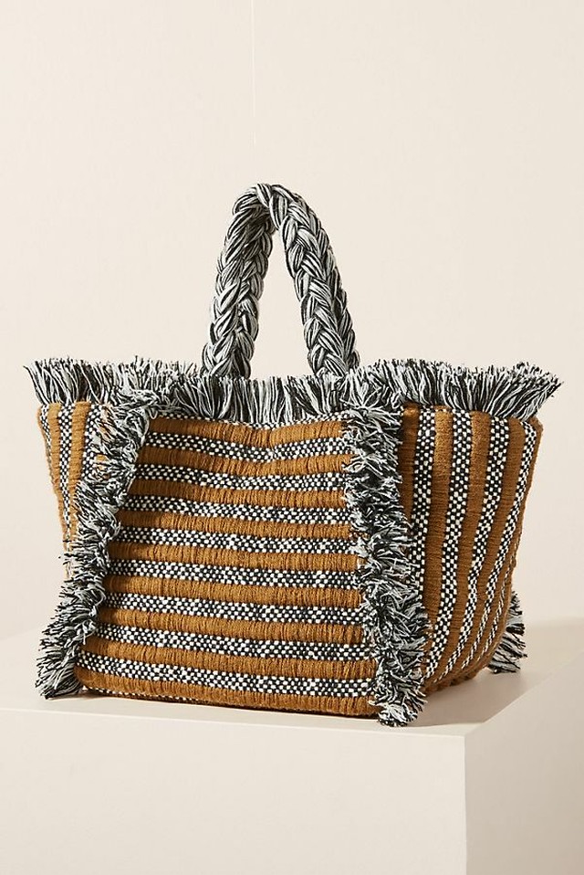 アンソロポロジー バッグ トートバッグ フリンジ サマーバッグ 夏 19 新 作 人気商品 残りわずか Anthropologie Gabi Fringed Tote Bag Hi808shop