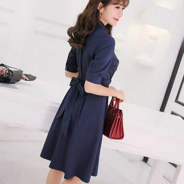 バックリボン 襟付き ワンピース フォーマル 春 夏 レディース 襟付き フォーマルワンピース オシャャレブラウス カットソー 結婚式 お呼ばれ ドレス 服装 Ys02 Fashion Mille