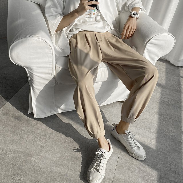 Korea サマールーズパンツ スタイルカジュアル 夏物 春夏秋冬 オルチャン K Pop アイドル 宝塚 オルチャンファッション 韓国ドラマ 韓国服 Kpop帽子 Kpop雑誌 Bts Niziu Twice Blackpink コリアン コリア 明洞 2b J9 Korea