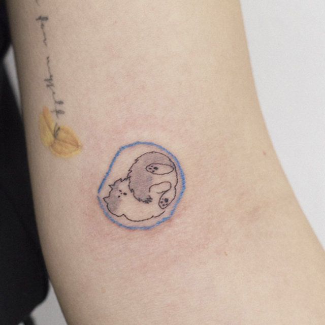 猫ちゃん ネコ ペット キュート タトゥー ステッカー 韓国風 おしゃれ プレゼント ファッション Wanderlust Club 海外 雑貨 文具 クリエーターグッズセレクトショップ