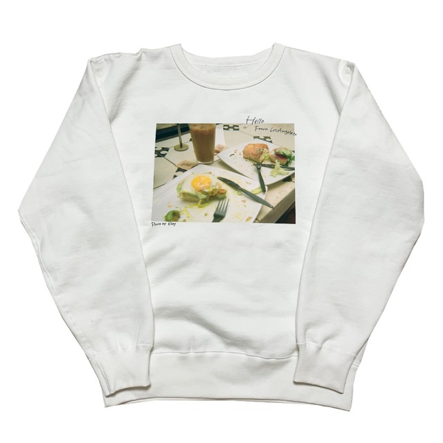 【Crudely Hommes】Post Card from Los Angeles Sweat Tops